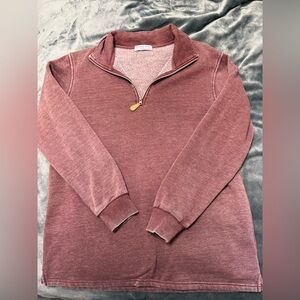 Burgundy 1/4 Zip Sweater